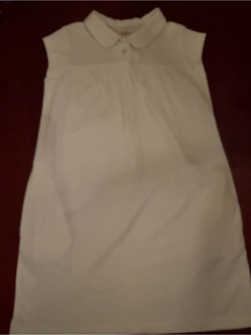 Pale Yellow Olive Juice Cotton Dress with Peter Pan Collar